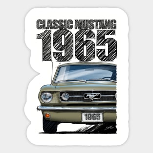 1965 Ford Mustang Honey Gold Poly Sticker